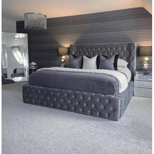 Mercer41 Stlouis Upholstered Bed Frame Wayfair.co.uk